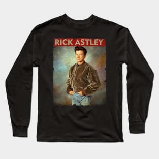 Rick Astley - NEW RETRO STYLE Long Sleeve T-Shirt